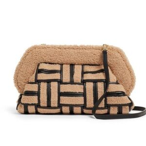 THEMOIRe - Bios Faux Shearling Clutch